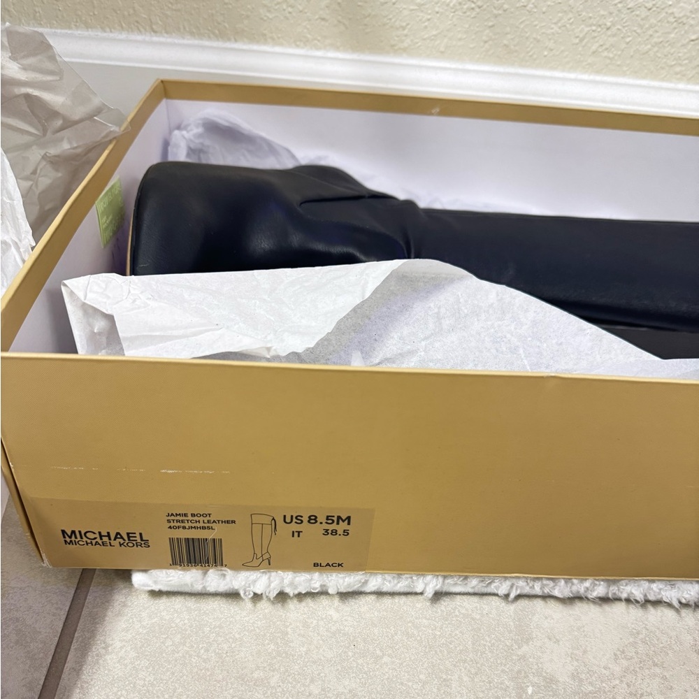 Michael Kors Black Leather Boots - Picture 8 of 8